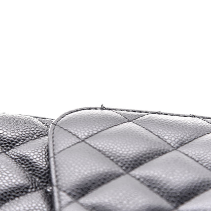 Chanel Caviar Quilted Jumbo Double Flap Black 9 of 12