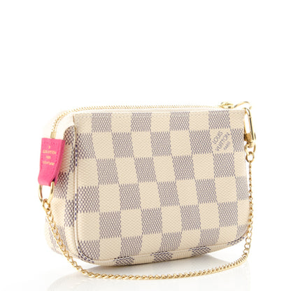 Louis Vuitton Damier Azur 2015 Christmas Animation Mini Pochette Accessories 3 of 7