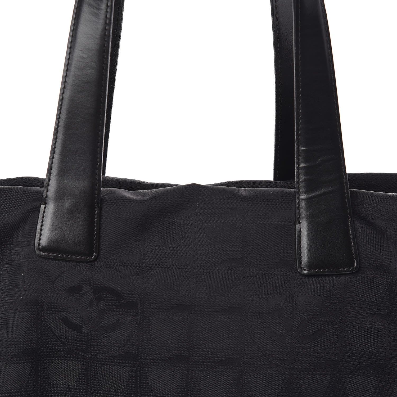 Chanel Nylon Large Travel Tote Black 9 of 9
