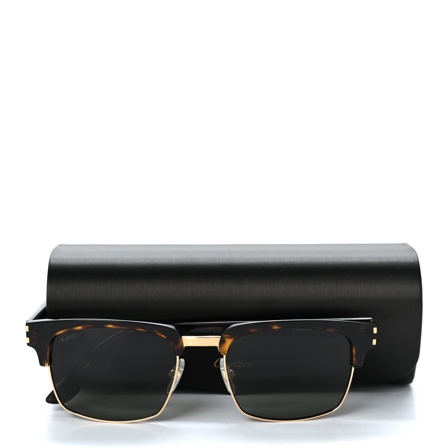 Cartier Acetate C Decor Sunglasses CT0132S Tortoise 8 of 8
