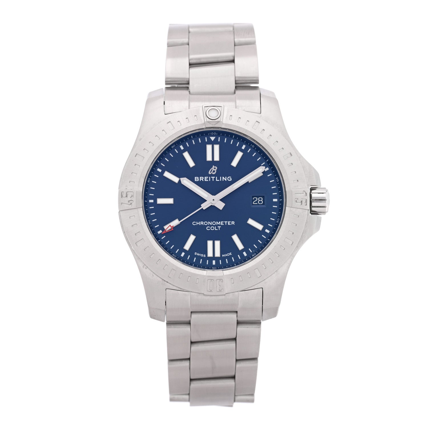Breitling Stainless Steel 44mm Colt Chronometer Automatic Watch Blue A17388 1 of 5