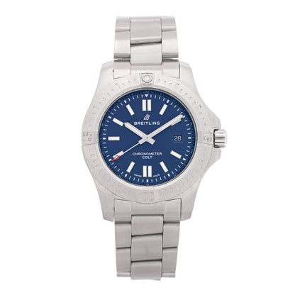 Breitling Stainless Steel 44mm Colt Chronometer Automatic Watch Blue A17388 1 of 5