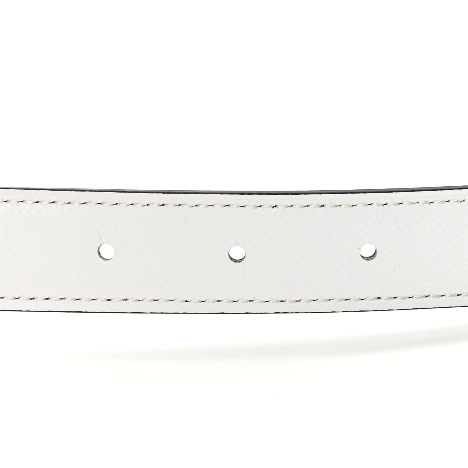 Hermes Swift Epsom 24mm H Cursives Belt 85 White Etoupe 4 of 7