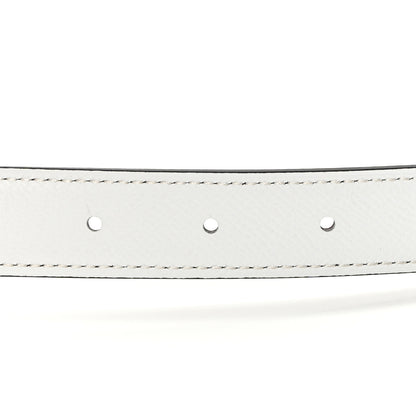 Hermes Swift Epsom 24mm H Cursives Belt 85 White Etoupe 4 of 7