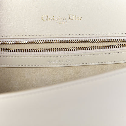 Christian Dior Lambskin Studded Small Diorama Flap Bag Off White 7 of 12