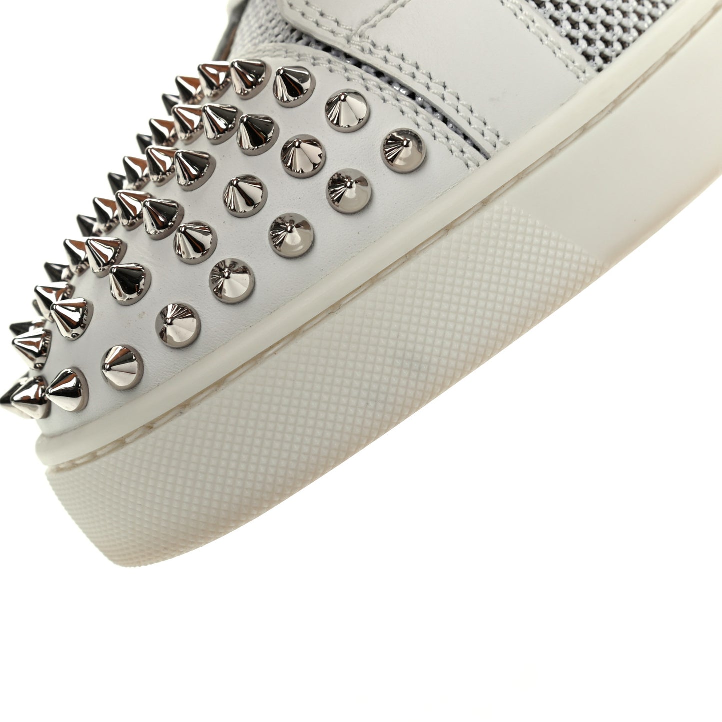 Nappa Spikes Womens Vieira Flat Sneakers 41 Latte Light Gold