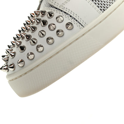 Christian Louboutin Nappa Spikes Womens Vieira Flat Sneakers 41 Latte Light Gold 11 of 11