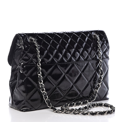 Chanel Vinyl Quilted In the Business Flap Bag Black 3 of 15