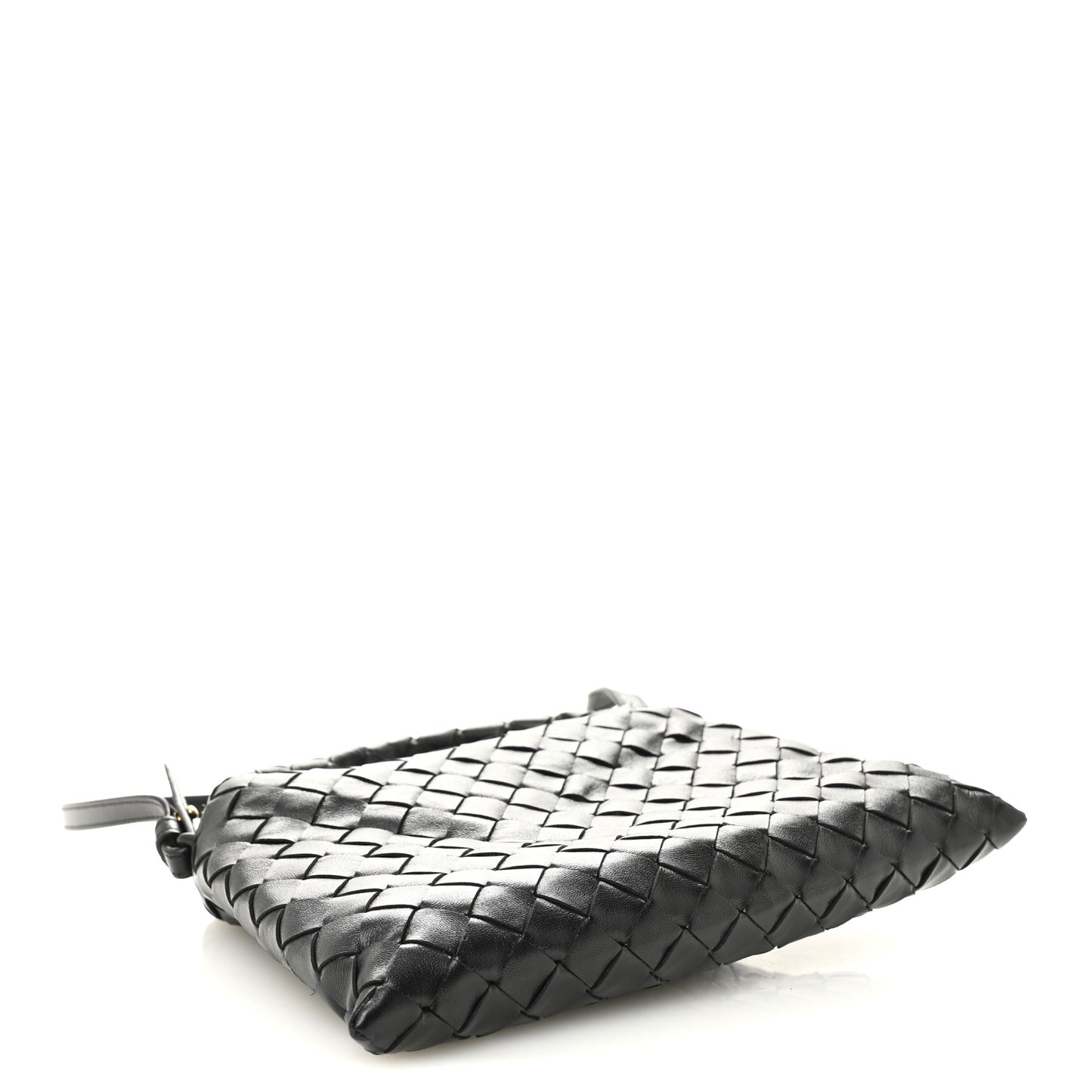 Calfskin Intrecciato Mini Hop Black