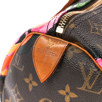 Louis Vuitton Monogram Roses Speedy 30 9 of 17