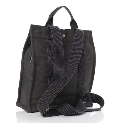 Hermes Canvas Herline Backpack Grey 3 of 8