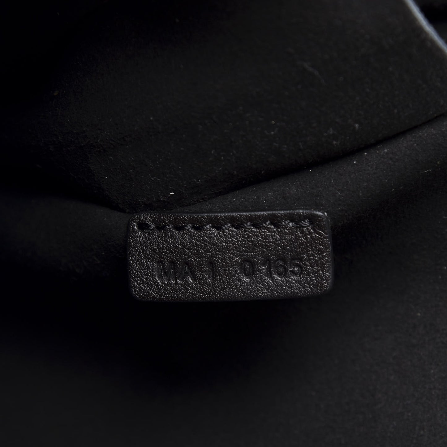 Grained Calfskin Medium Shark Lock Satchel Black