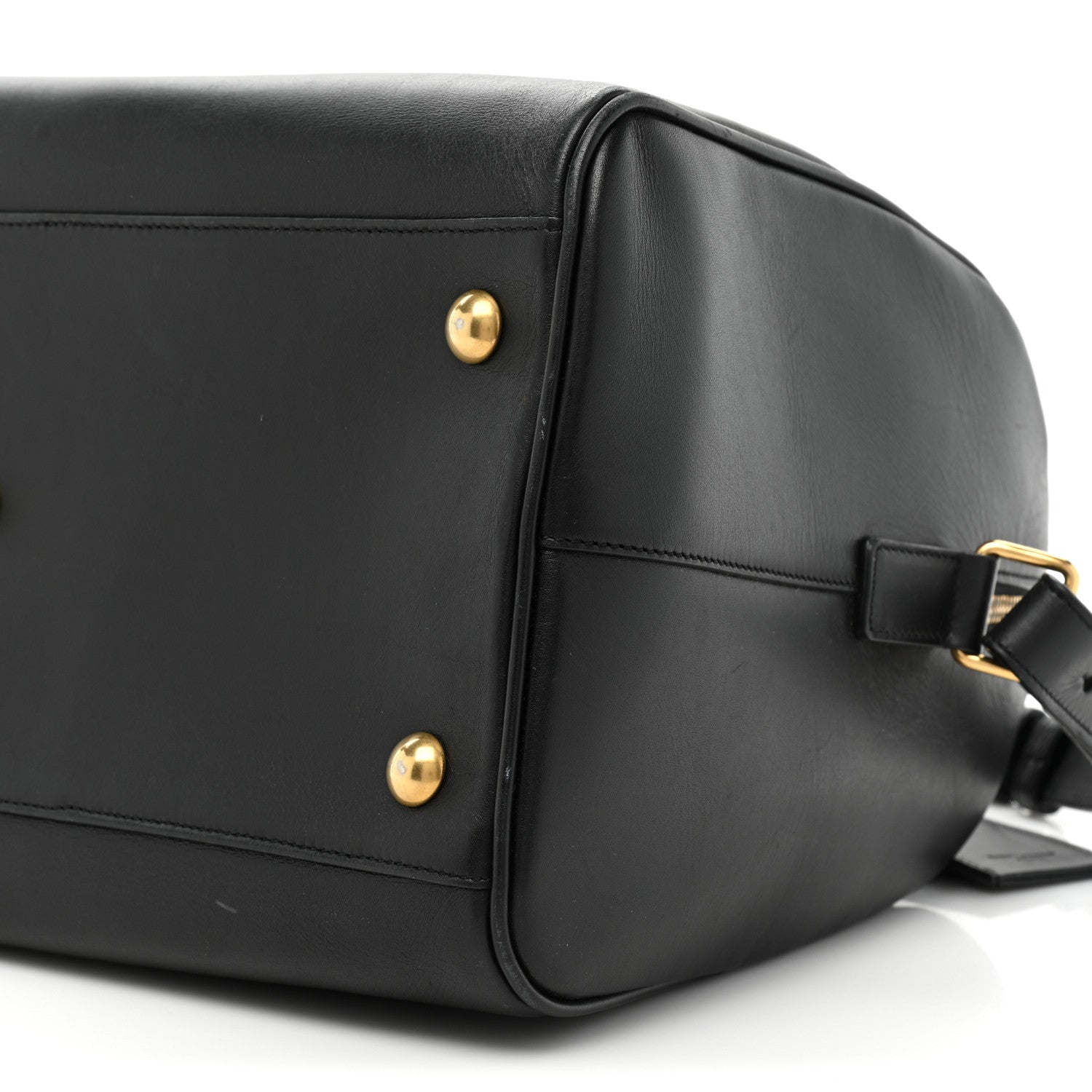 Saint Laurent Calfskin Classic Duffle 6 Black 8 of 16