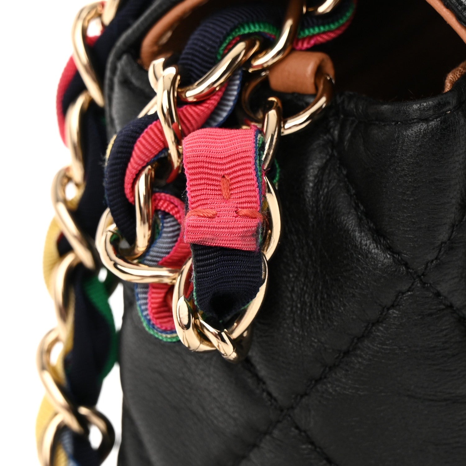 Chanel Lambskin Mixed Fibers Quilted Cocovado Flap Black 14 of 14