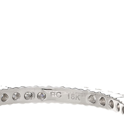 Roberto Coin 18K White Gold Diamond 1.50ctw Small Inside Outside Hoop Earrings 4 of 4