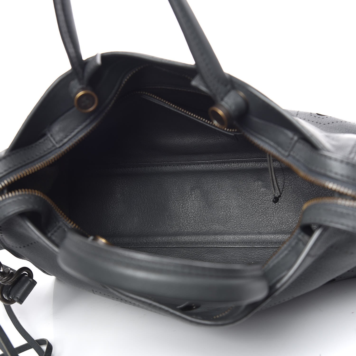 Balenciaga Veau Soyeux Perforated Blackout Hardware S City Gris Fossile 7 of 11