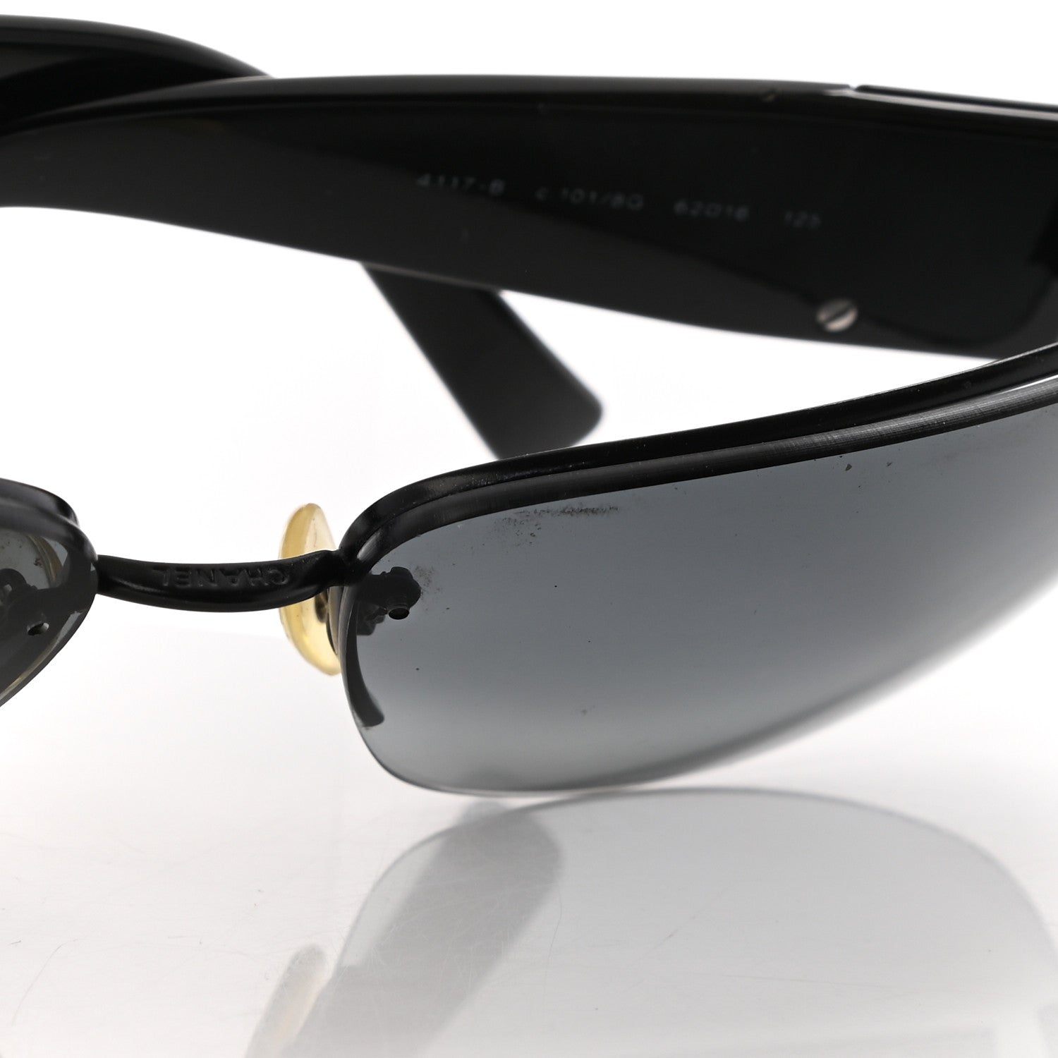 Chanel Crystal CC Sunglasses 4117-B Black 10 of 10