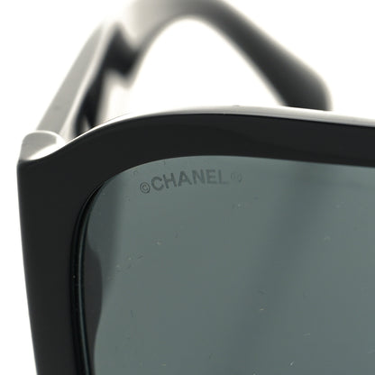 Chanel Acetate Crystal CC Shield Sunglasses 5466-B-A Black 7 of 8