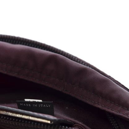 Prada Tessuto Nylon Small Flat Messenger Bag Granato 9 of 11