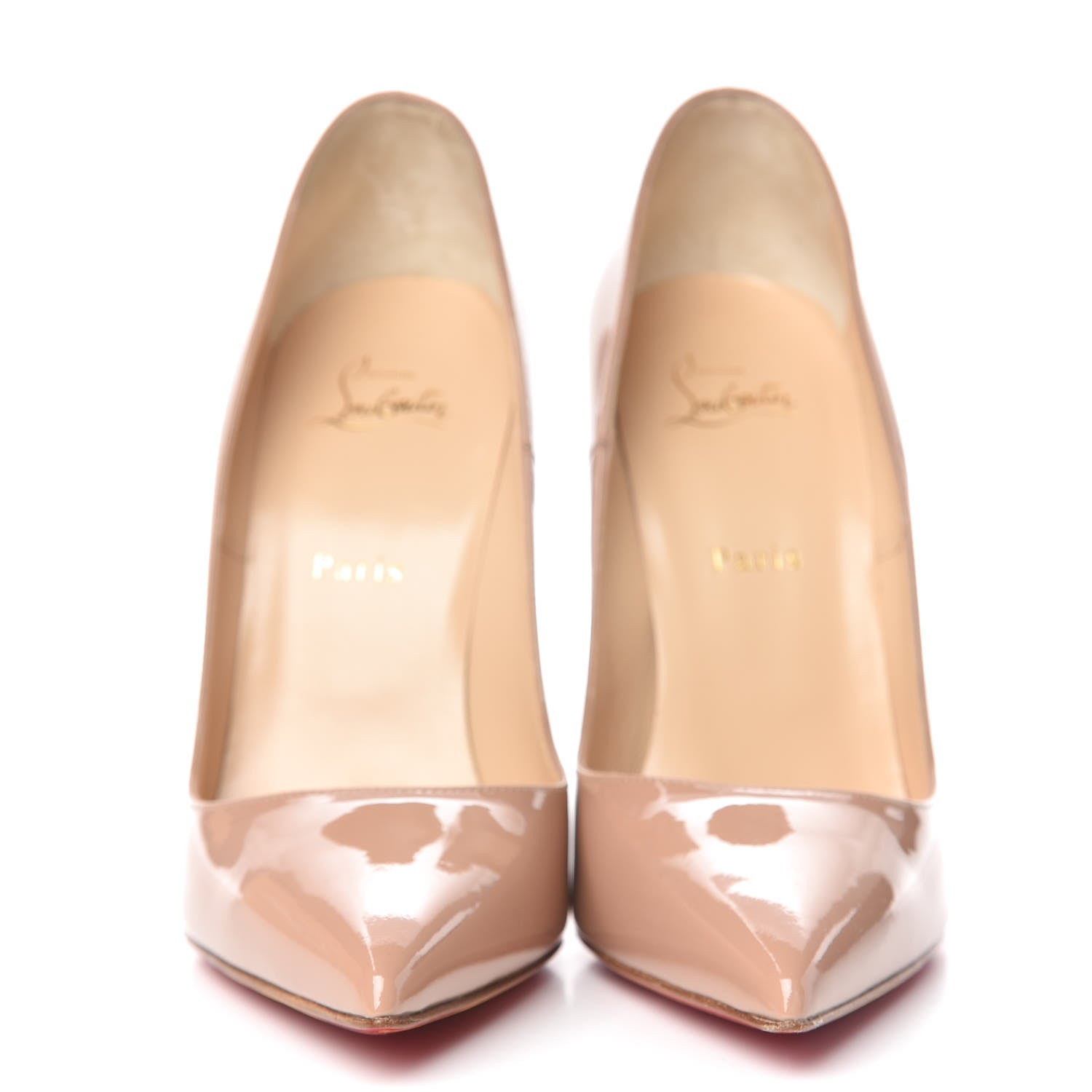 Christian Louboutin Patent So Kate 120 Pumps 41.5 Nude 2 of 8