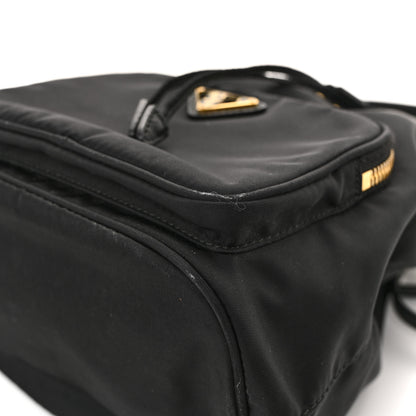 Prada Saffiano Tessuto Nylon Mini Bucket Crossbody Bag Black 11 of 12