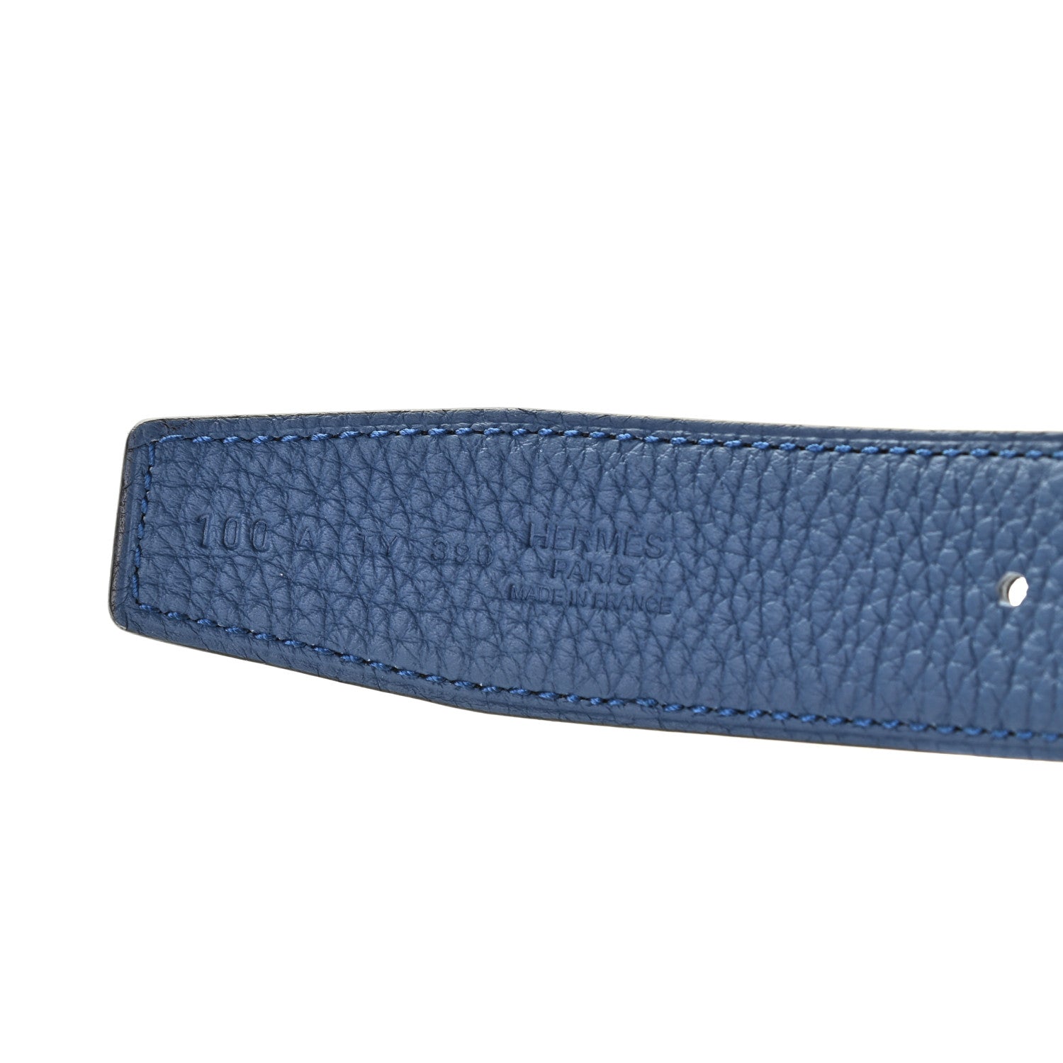 Hermes Sombrero Togo 32mm Pegase H Belt 100 Gris Moyen Bleu Obscur 4 of 5