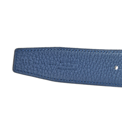 Hermes Sombrero Togo 32mm Pegase H Belt 100 Gris Moyen Bleu Obscur 4 of 5