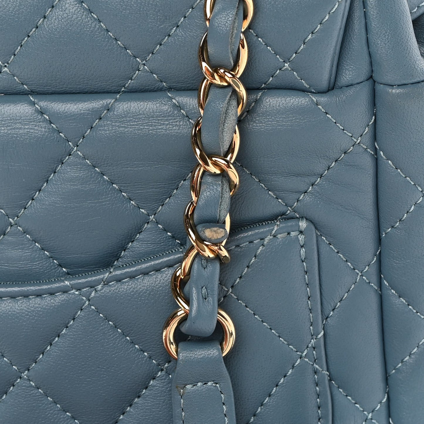 Lambskin Quilted Mini Urban Spirit Backpack Light Blue