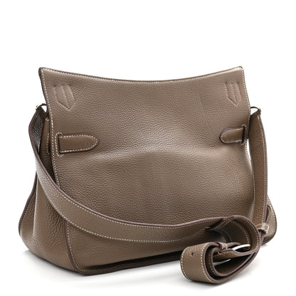 Hermes Taurillon Clemence Jypsiere 34 Etoupe 2 of 13