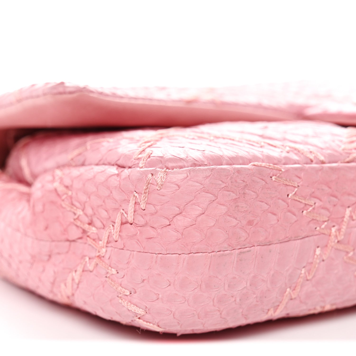 Chanel Snakeskin Ultimate Stitch Flap Pink 10 of 13