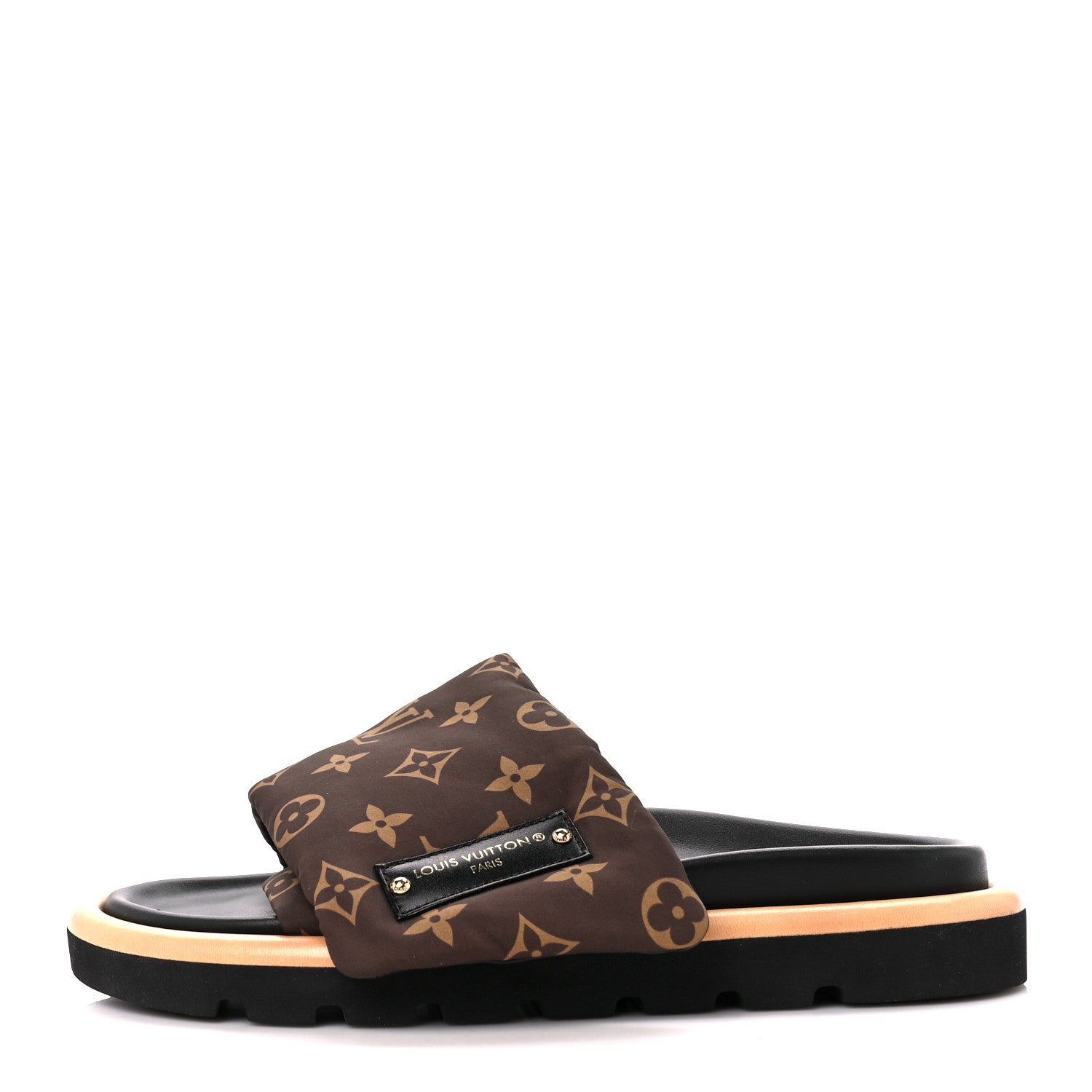 Louis Vuitton Nylon Monogram Pool Pillow Comfort Mule 39 Cacao Brown 1 of 9