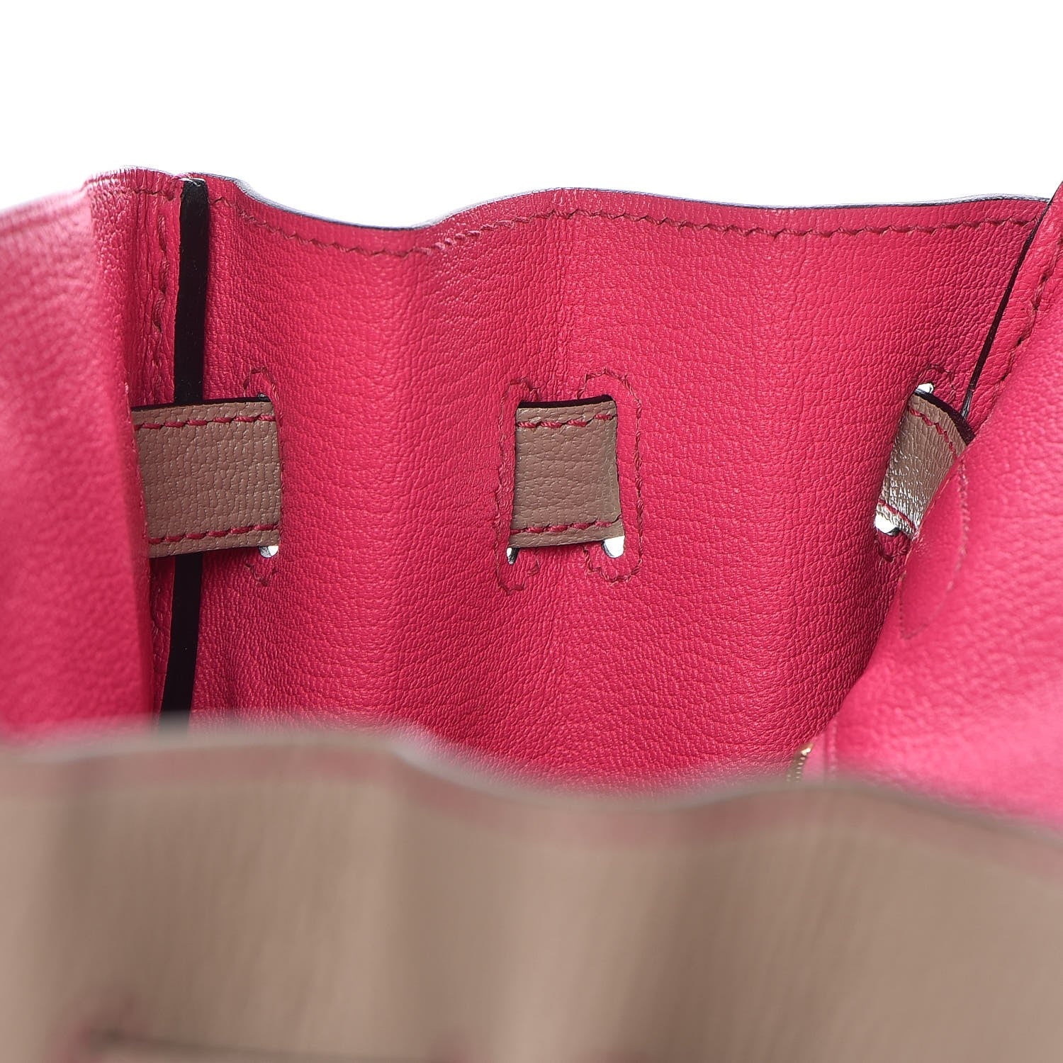 Hermes Chevre Mysore Horseshoe Birkin 30 Gris Tourterelle Rose Tyrien 26 of 32