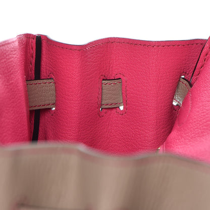 Hermes Chevre Mysore Horseshoe Birkin 30 Gris Tourterelle Rose Tyrien 26 of 32