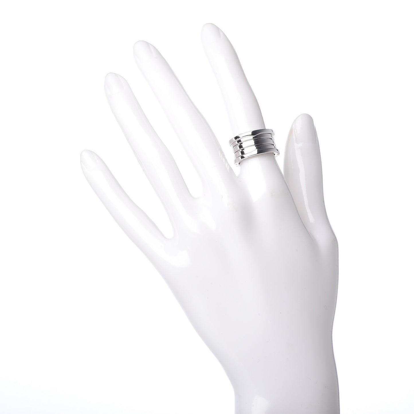 18K White Gold B.Zero1 Four-Band Ring 50 5.25