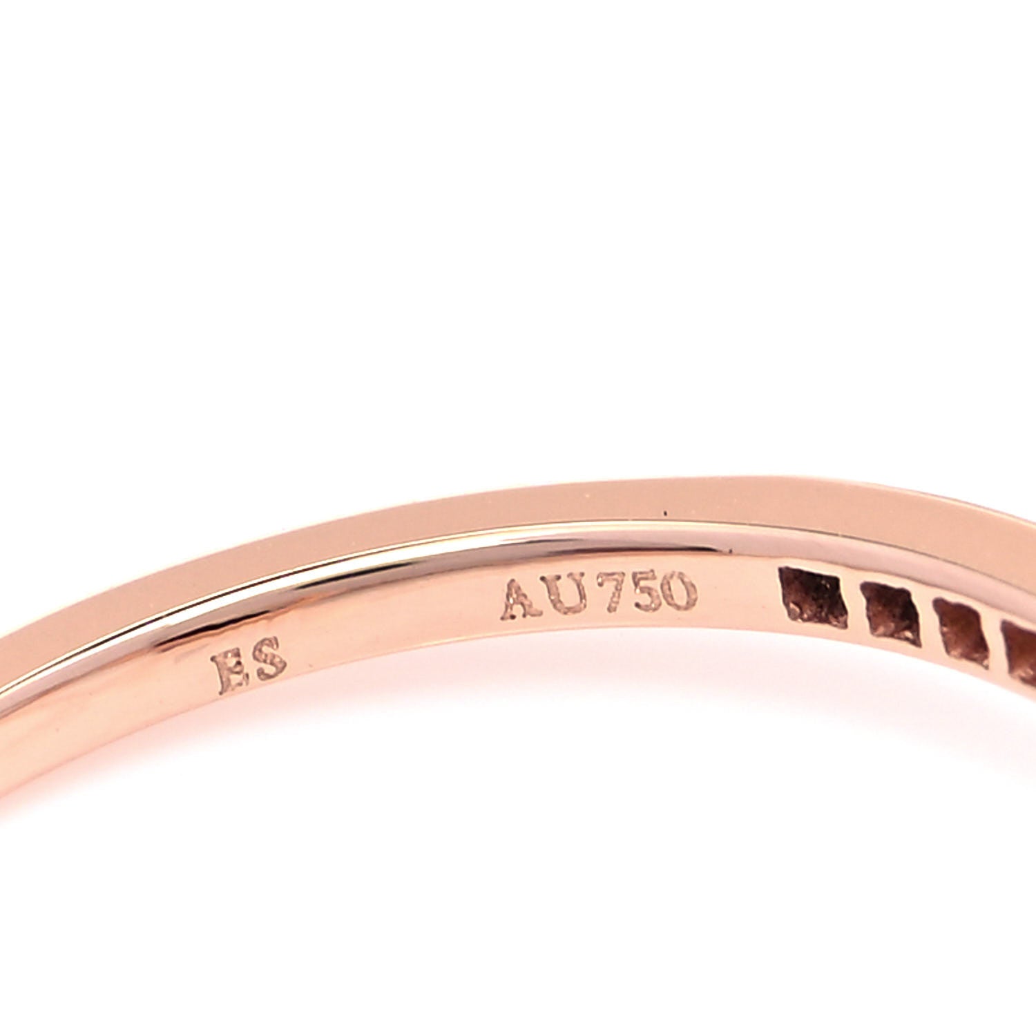 Tiffany 18K Rose Gold Diamond Infinity Ring 53 6.25 5 of 6