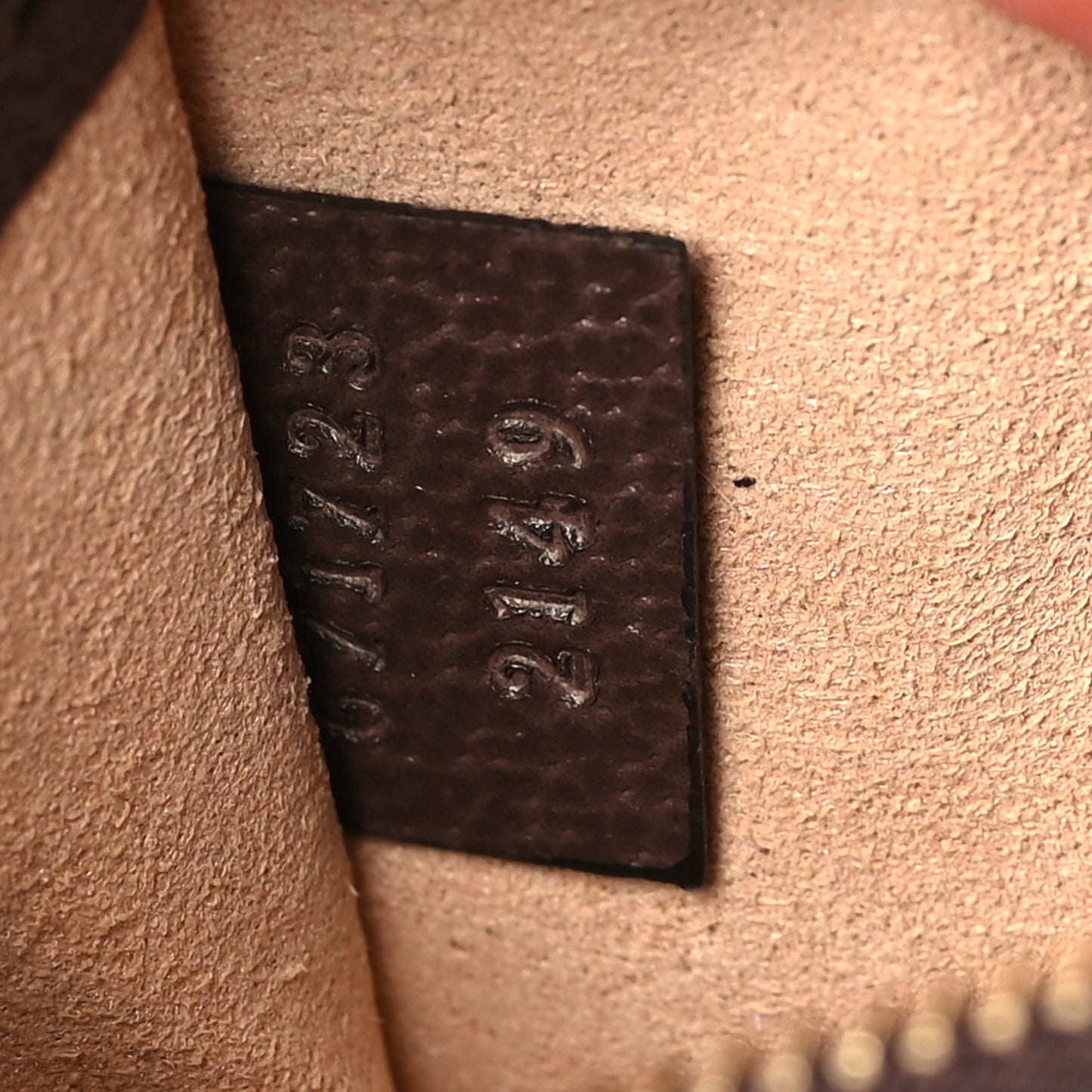 GG Supreme Monogram Web Ophidia Zip Card Case Brown