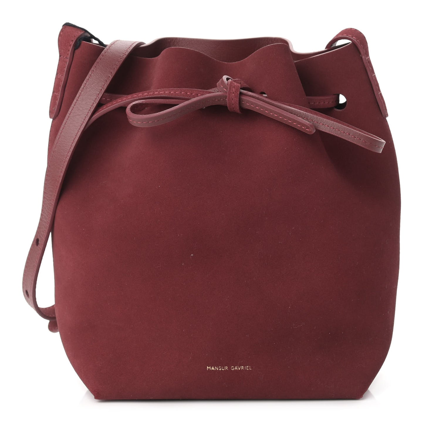 Suede Mini Bucket Bag Rococo