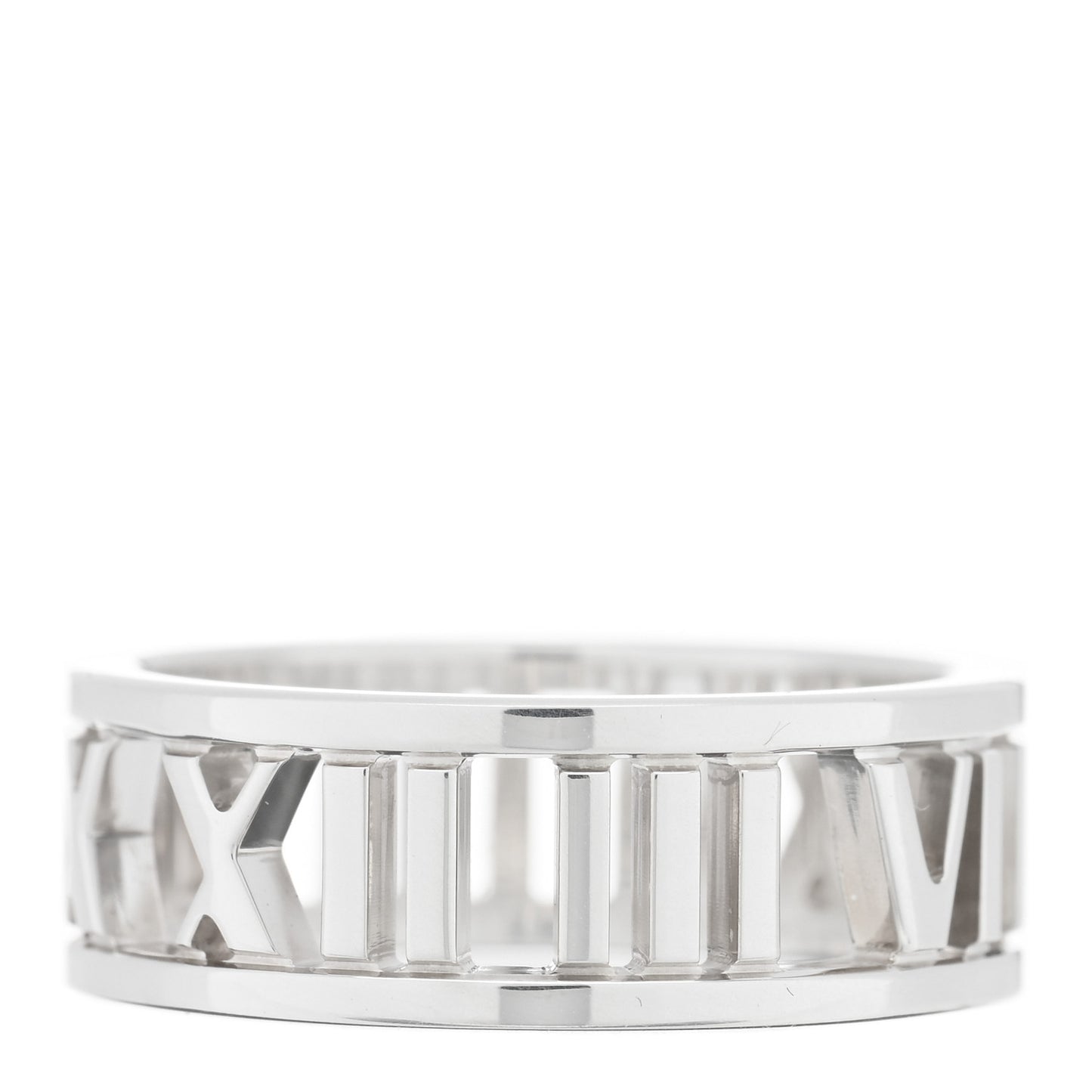 Sterling Silver Wide Atlas Open Ring 53 6.25