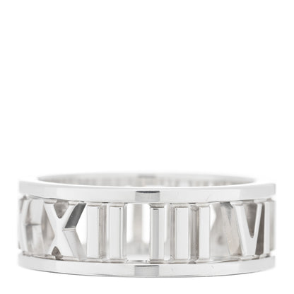 Tiffany Sterling Silver Wide Atlas Open Ring 53 6.25 3 of 4