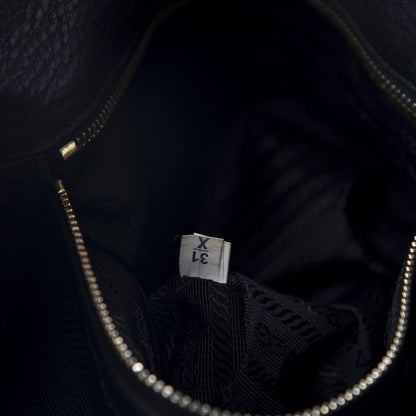 Prada Vitello Daino Shoulder Bag Black 12 of 13