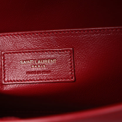 Saint Laurent Smooth Calfskin Manhattan Shoulder Bag Rouge Eros 6 of 14