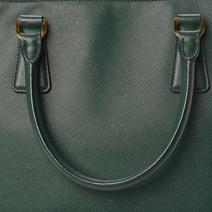 Prada Saffiano Lux Large Promenade Tote Biliardo 17 of 19