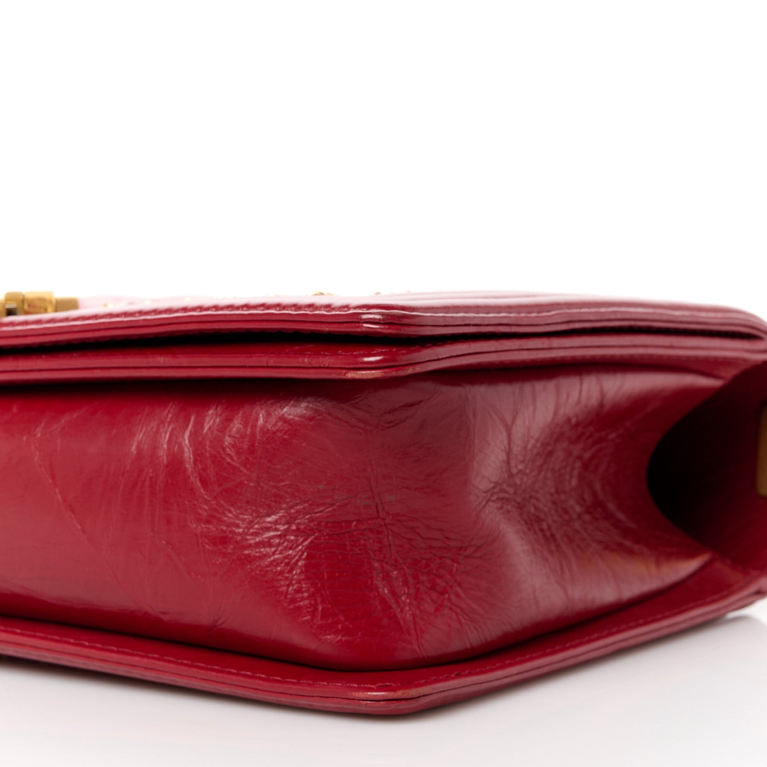 Chanel Aged Calfskin Quilted New Medium Jacket Boy Flap Dark Red 10 of 11