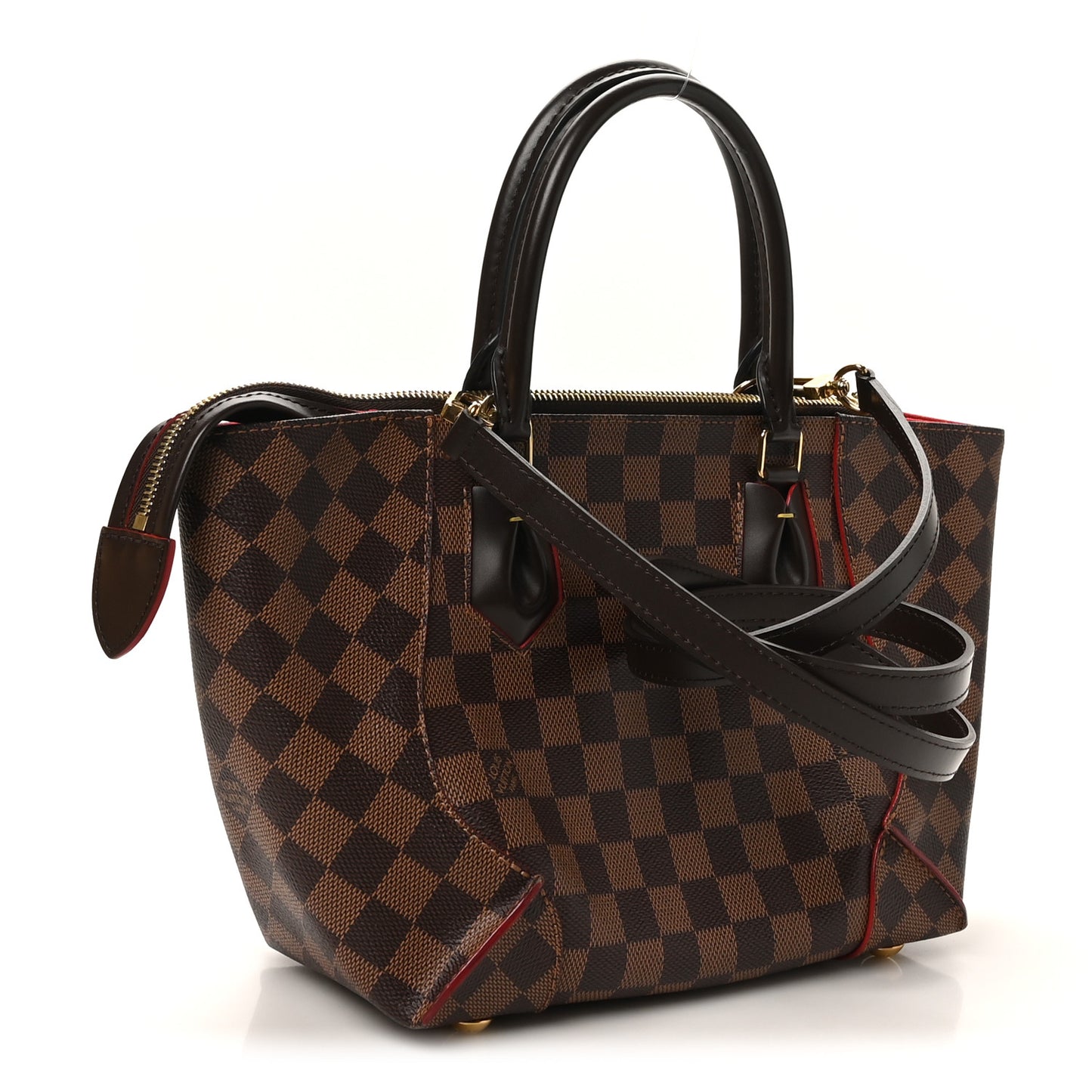 Damier Ebene Caissa Tote PM Cherry