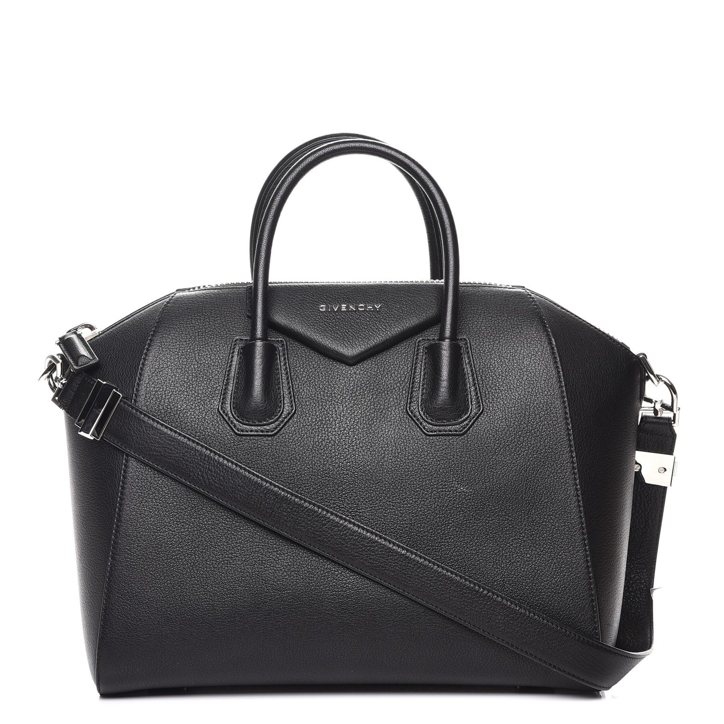 Sugar Goatskin Medium Antigona Black
