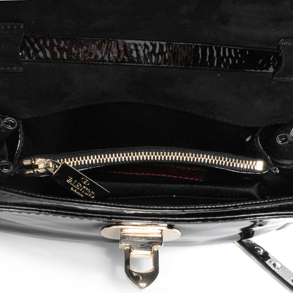 Valentino Garavani Patent Mini Rockstud Crossbody Bag Black 5 of 9