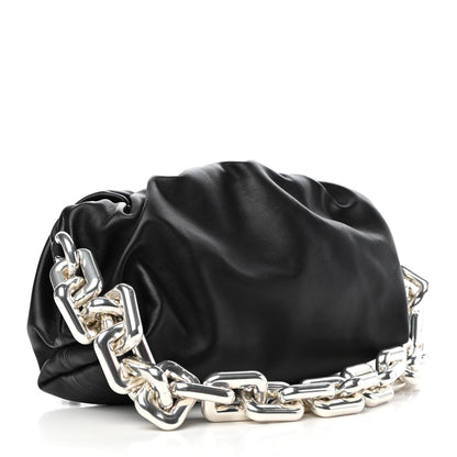 Bottega Veneta Calfskin The Pouch Chain Black 3 of 8