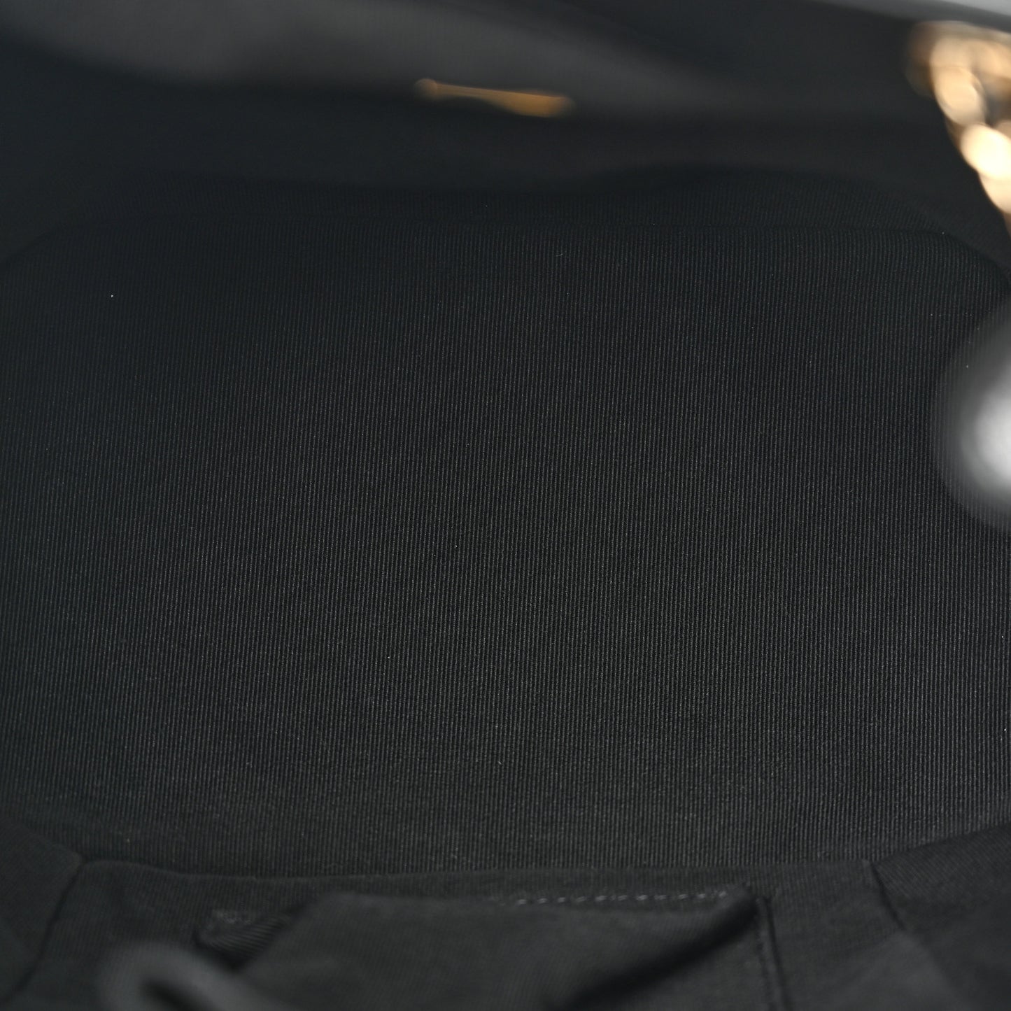 Lambskin Quilted Large Duma Drawstring Backpack Black