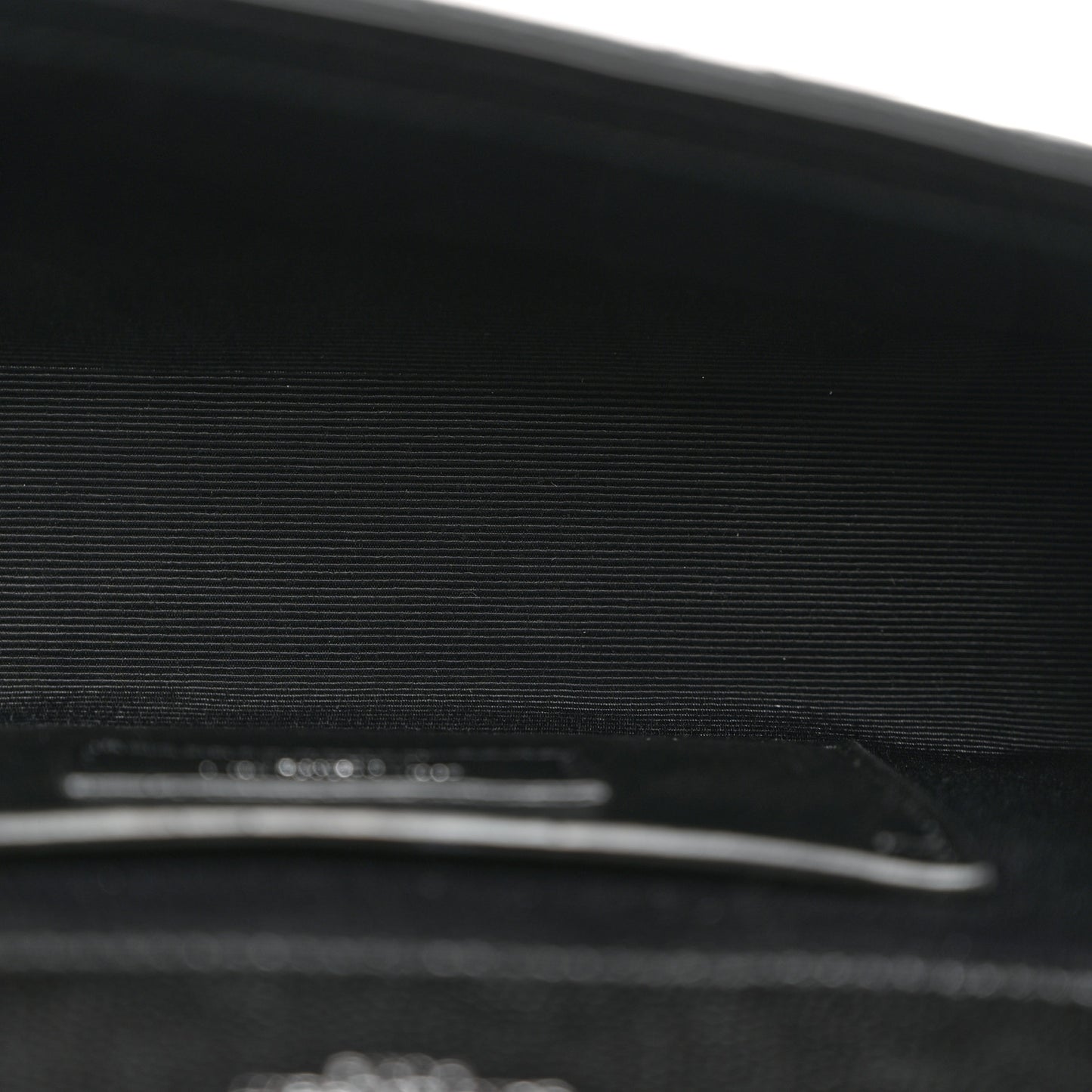 Grain De Poudre Textured Mixed Matelasse Triquilt Small Monogram Satchel Black