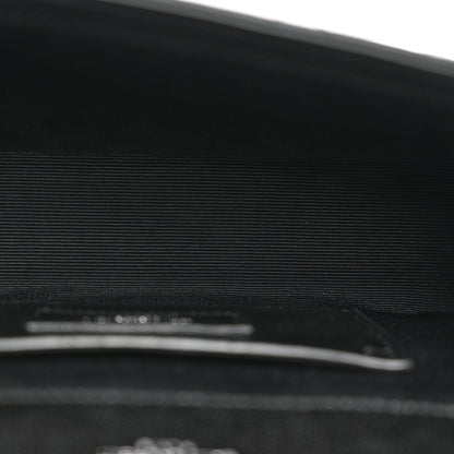 Saint Laurent Grain De Poudre Textured Mixed Matelasse Triquilt Small Monogram Satchel Black 5 of 11